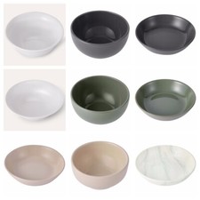 Large Small Mini Pasta Salad Dinner Bowls Porcelain White Set, Stoneware, Matte Bowl price