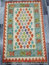 Chalk Handmade Afghan/Turkish Kilim Rug, Aztec Wool Area Rug, Size 133x86 CM Kilim Rug price