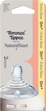 Tommee Tippee Natural Start Baby Bottle Teats, Pack of 2 Extra-Slow Flow Teat... Bottle Teat price
