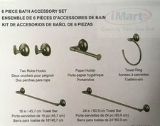 6PC Water Ridge brushed nickel Bathroom Accessory Set High Quality new Bathroom Accessory Set price