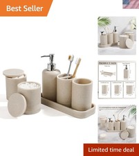 Bathroom Accessories Set, 6-Piece Bathroom Accessory Set, Toothbrush Holders ... Bathroom Accessory Set price
