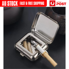 Mini Portable Ashtray Stainless Steel Pocket Ashtray Ashtray with Lid Cigaretbe Ashtray price