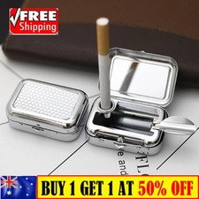 Portable Ashtray Stainless Steel Pocket Ashtray Mini Ashtray with Lid Cigaretbe Ashtray price