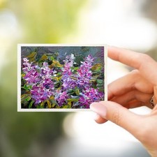 ACEO Original Oil Painting Lilac14 Mini Art Impasto 2.5x3.5in Signed OS Oil Painting price