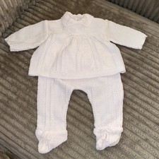 Vintage 70s Portuguese Knit Baby Set" or "Deadstock Style Coming Home Outfi Baby Coming Home Set price