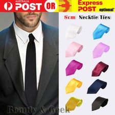 Mens Plain Solid Color Neck Tie Necktie Wedding Business Formal Casual Party 8cm Bow Tie price