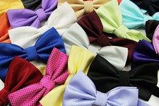 Mens Checkered Bow Tie Pretied Patterned Formal Wedding Black Red Silver White Bow Tie price