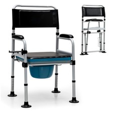 Folding Bedside Commode Chair Height Adjustable Shower Chair with Commode Bucket Standard Chair price