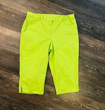 Women's Ruby Rd Carpi Pants, Green, Size 14, Pockets, So Cute!! Excellent Cond! Women's Capri Trousers price
