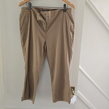 Atmosphere Women's Beige Brown Summer Capri Trousers Size 14 On Trend Women's Capri Trousers price