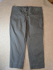 Lands' End Women's Olive Green Cropped Trousers Capri Pants UK 12 Women's Capri Trousers price