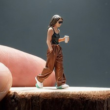 1:64 Scale Woman Miniature Figure Diorama Decorative Miniature Scene Figurine Decorative Figurine price