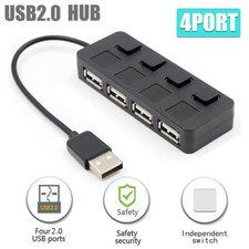 4 Port USB 2.0 with ON/OFF Switch Compact USB Multi Hub Expansion Splitter Hub & Switch price