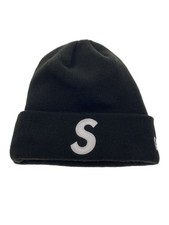 Supreme 24AW New Era S Logo Beanie Knitted Cap Beanie Acrylic BLK Men's Men's Beanie price