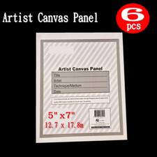 6pcs Blank 5" x 7" Artist Canvas Panel Panels Board Art Drawing BULK 13cm x 18cm Canvas price
