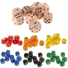 10 Pieces Wooden Six Sided Digital & Games Digital Games price