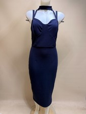 Ladies Woman's Midi Length Dress Size 12 Fresh Soul Navy Blue Cocktail Evening Dress price