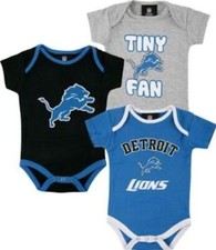 Detroit Lions 3pc Creeper Set Infant Baby Bodysuit Baby Bodysuit Set price