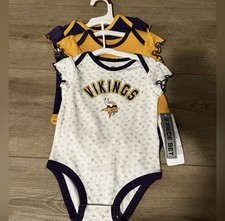 NFL Minnesota Vikings Baby Bodysuit Set Baby Bodysuit Set price