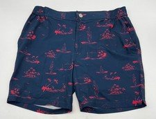 Mens Shorts Swim Mosmann L (34-36 in) Blue Buddha Elastic Waist Drawcord Stretch Men's Swimwear price