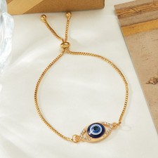 Fashion Lucky Turkish Blue Evil Eye Crystal Bracelet Bangle Women Jewelry Gift Fashion Bracelet price
