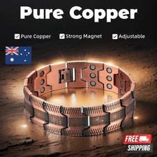 Pure Copper Magnetic Bracelet for Men Adjustable Cuff Fashion Bronze Jewelry Fashion Bracelet price