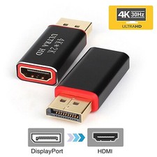 4K Display Port to HDMI Female Adapter Converter DisplayPort DP to HDMI Computer Converters and Adapters price