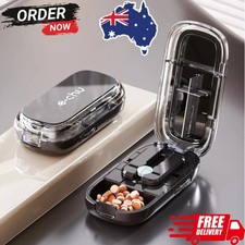 Adjustable Quartering Pill Cutter Storage Box Portable Drug Tablet Medicine Dust Storage Box price