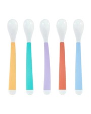 5 Pack Weaning Spoons Long Handle Feeding Time Baby Girl / Boy BPA Free Spoons Baby Feeding Spoon price