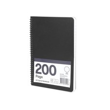 A5 Spiral Notebook - Black-200 Pages with Frees hipping Spiralli Defter price