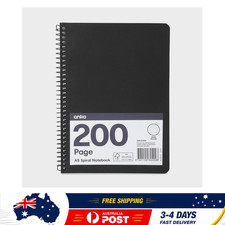 A5 Spiral Notebook - Black-200 Pages with Frees hipping Spiralli Defter price