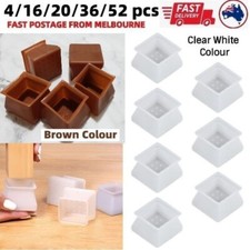 Square Silicone Dining Chair Leg Protector Cap Pad Table Feet Wood Floor Protect Furniture Accessories price