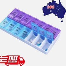 7 Day Weekly Pill Box Medicine Tablet Organizer Dispenser Container Large Case Dispenser price