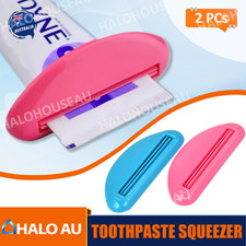2X Plastic Toothpaste Tube squeezer Cream Dispenser Press Rolling Roller Tool AU Dispenser price