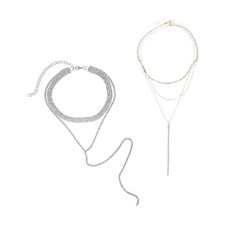 Stylish Diamond Embellished Necklace Charm with Flowing Fringe for Fashionistas Diamond Necklace price