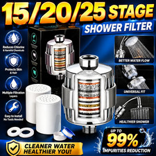 15/20/25 Stage Shower Head Filter Bath Hard Water Softener Chlorine Purifier Shower Head price