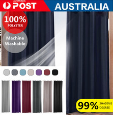 2X Blockout Curtains Thermal Blackout Curtains Fabric Pair Eyelet for Bedroom Blackout Curtain price