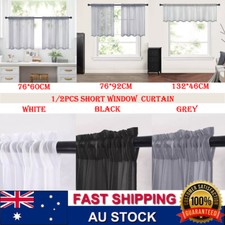 Sheer Voile Short Curtains Blackout Small Curtain Bedroom & Kitchen Window Decor Blackout Curtain price