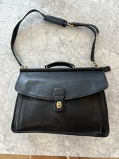 COACH Beekman Leather Vintage Satchel Briefcase Messenger Black 5266 Authentic Unisex Briefcase price