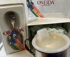 Oneida Sterling  SilverLove Lasts Baby Cup Sippy Lid + Oneida Affection Spoon Baby Cup-Sippy Cup price