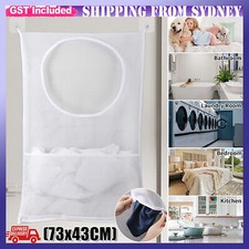 1PC Hanging Laundry Bag Over Door Clothes Washing Storage Basket Foldable Hamper Laundry Basket price