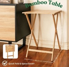 Upgraded Foldable Durable Bamboo Folding Coffee Snack Side Table Serving Table Office Side Table price