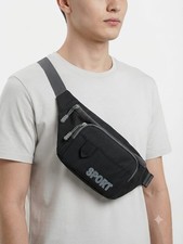 Black multi-pocket sports waist bagSmall sports bag for storing personal belongi Women's Belt Bag price