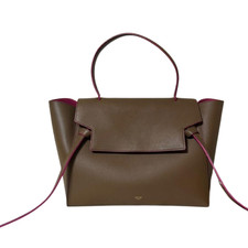 Auth Celine Belt bag Handbag Brown Pink Two-Tone w/Dust Bag Women's Fits A4 Women's Belt Bag price