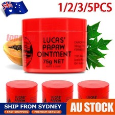 1-5x Lucas Papaw Ointment Pawpaw Cream Paw Paw 75g Chaffed Lips Nappy Rash Bite Nappy Rash Cream price