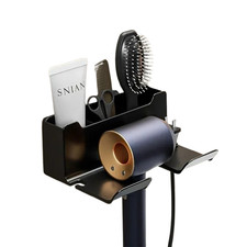 Hair Dryer Holder Wall Mount Bathroom Organizer Storage Rack No Drill ABS Hair Dryers price