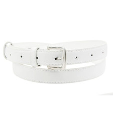 Women'S Skinny Leather Belt Solid Color Pin Buckle Simple Small Size Suit Busine Women's Belt price