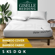 Giselle Water-resistant Mattress Protector Bamboo Queen Fibre Cotton Cover Mattress Protector price