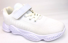 Youth Kids Comfort Casual Sneakers Size 5.0 , White Walk Shoes, Unisex Big Kids Unisex Children's Casual Shoes price