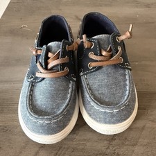 The Children's Place Blue Textile Boat Shoes Unisex Kids Size 8 Unisex Children's Casual Shoes price